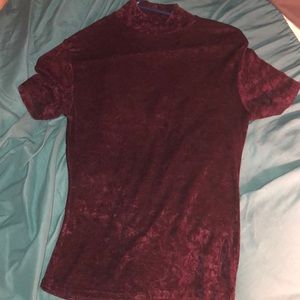 Burgundy top